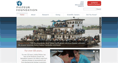 Desktop Screenshot of pasteurfoundation.org