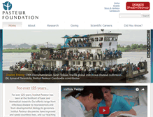 Tablet Screenshot of pasteurfoundation.org